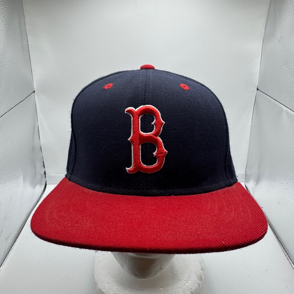 Boston Red Sox Snapback Hat Cooperstown Collection American Needle Navy Red MLB